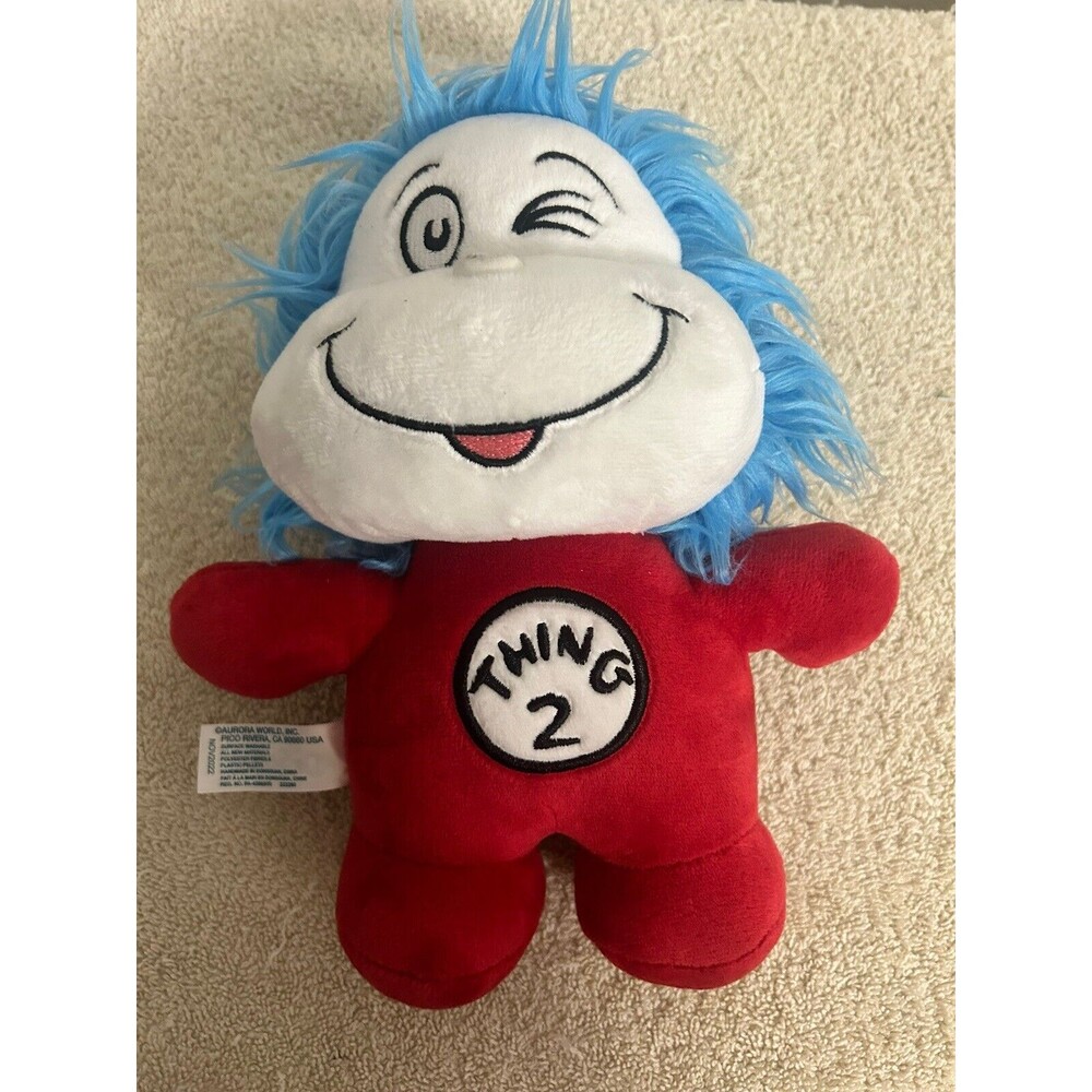 Universal Studios Dr. Seuss Thing 1/Thing 2 Plush Doll with slightly Dirty noses